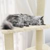 vidaXL Cat Tree with Sisal Scratching Posts Cream 155 cm