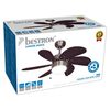 Bestron Ceiling Fan with Lamp DC30BC 75 cm 50 W Chrome