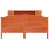 vidaXL Bookcase Bed without Mattress Wax Brown 120x200cm Solid Wood Pine