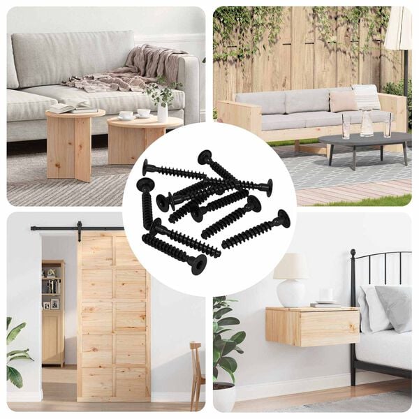 vidaXL Socket Cap Head Screw 5143 pcs Black Iron