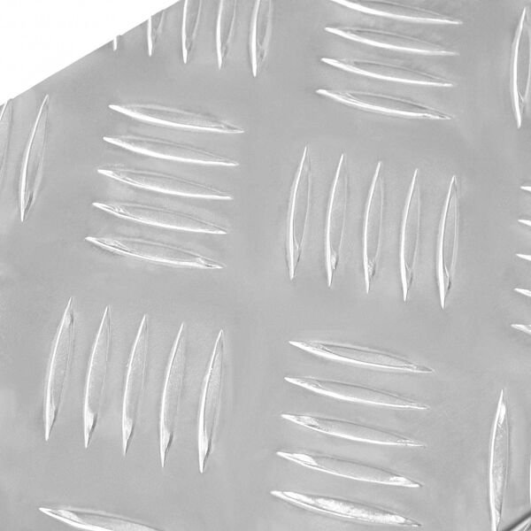 vidaXL Stair Tread Rectangular 15 pcs Silver 60 x 18 cm Aluminium