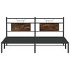 vidaXL Bed Frame without Mattress Smoked Oak 183x203 cm Engineered Wood