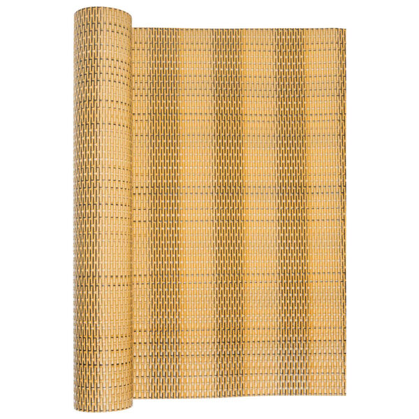 vidaXL Balcony Screen Light Brown 500x100 cm Poly Rattan