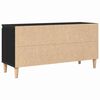 vidaXL TV Cabinet Black Oak 102 x 35 x 50 cm Engineered Wood