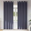 vidaXL Blackout Curtains with Rings 2 pcs Anthracite 245 x 140 cm