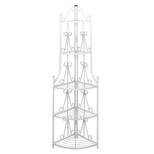 Corner Plant Rack White