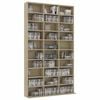 vidaXL CD Cabinet Sonoma Oak 102x23x177.5 cm Engineered Wood