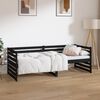 vidaXL Day Bed without Mattress Black 80x200cm Solid Wood Pine