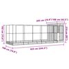 vidaXL Aviary with Extension Silver 623x203x216 cm Steel