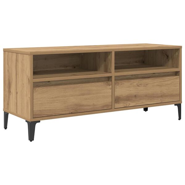 vidaXL TV Cabinet with Drawer Artisan Oak 100 x 34.5 x 44.5 cm