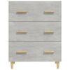 vidaXL Sideboard Concrete Grey 70x34x90 cm Engineered Wood