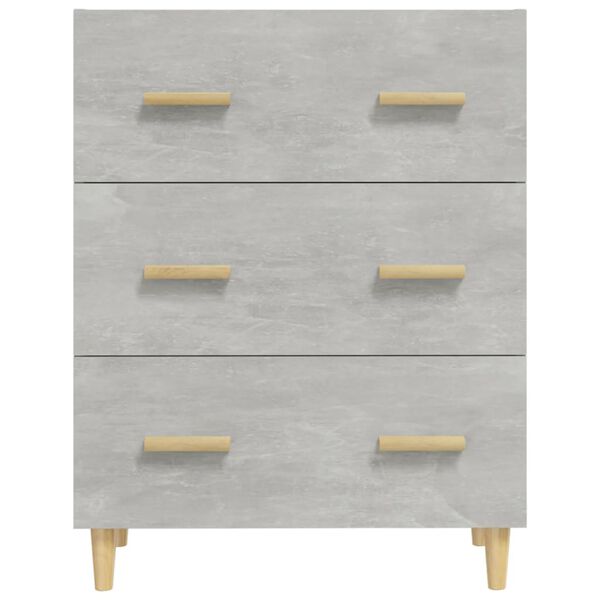vidaXL Sideboard Concrete Grey 70x34x90 cm Engineered Wood
