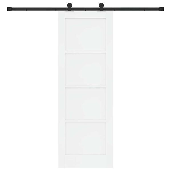 vidaXL Sliding Door ORKDAL White 73.5 x 211 cm Solid Pine Wood