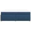 vidaXL Box Spring Bed with Mattress Blue 140x200 cm Fabric