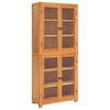 vidaXL Storage Furniture Set with Shelf 2 pcs Natural 80 x 35 x 185 cm