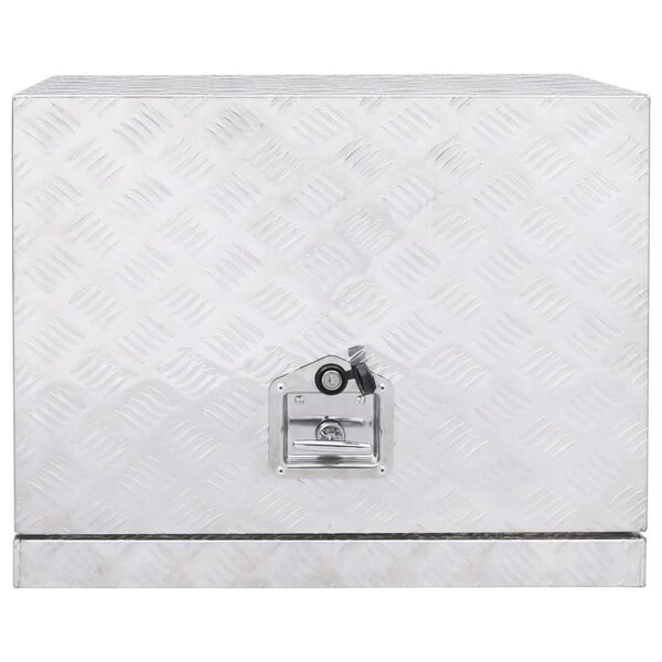 vidaXL Aluminium Box 62x40x50 cm Silver