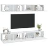 vidaXL Wall TV Cabinets 4 pcs White 100x30x30 cm