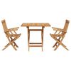 vidaXL Garden Dining Set 3 pcs Brown Solid Acacia Wood