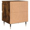 vidaXL Bedside Cabinets 2 pcs Smoked Oak 40x35x50 cm Engineered Wood