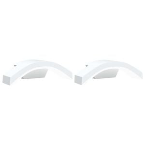 vidaXL Outdoor LED Wall Lights 2pcs White Die-cast Aluminium