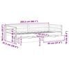vidaXL Daybed with Drawers without Mattress White 90x200 cm Solid Wood