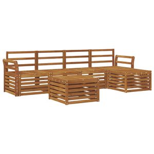 vidaXL Outdoor Sofa Set 6 pcs Natural