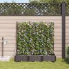 vidaXL Garden Planter 3 pcs Brown Steel