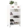 vidaXL Shoe Cabinet White 60x35x105 cm Engineered Wood