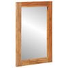 vidaXL Bathroom Mirror brown 50 x 70 x 3 cm Solid Acacia wood