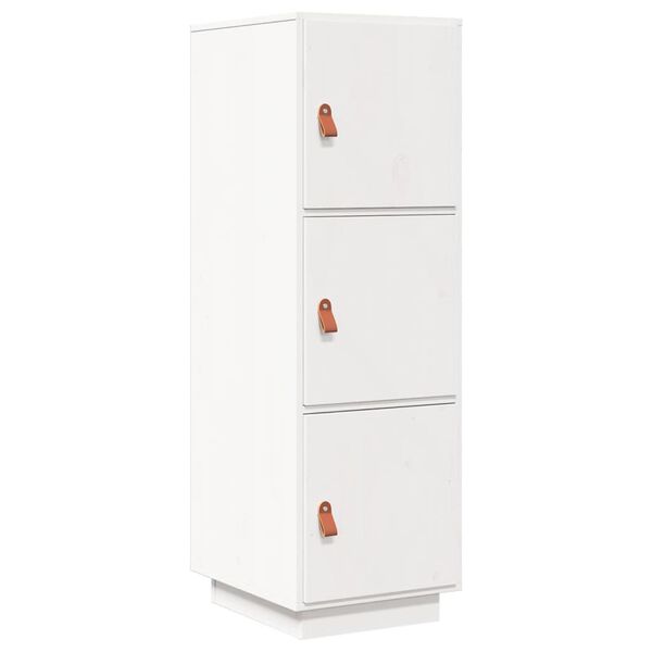 vidaXL Highboard White 34x40x108.5 cm Solid Wood Pine