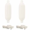 vidaXL Boat Fenders 2 pcs &Oslash; 14 x 50 cm White PVC