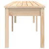 vidaXL 2-Seater Garden Bench 203.5x44x45 cm Solid Wood Pine