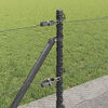 vidaXL Fence Post Grey 50 x 0.6 m (13 mm mesh) Steel and PVC