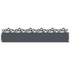 vidaXL Lawn Edgings 30 pcs 103 x 0.05 x 22 cm Steel Anthracite