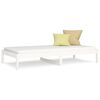 vidaXL Day Bed without Mattress White 80x200 cm Solid Wood Pine
