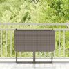 vidaXL Folding Garden Table Grey 90x51x75 cm Poly Rattan
