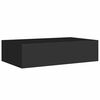 vidaXL Wall-mounted Drawer Shelf Black 40x23.5x10cm MDF