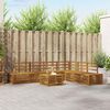 vidaXL Outdoor Sofa Set 7 Piece Natural Solid Acacia Wood