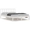 vidaXL Bed Frame without Mattress White Solid Wood Pine 140x200 cm