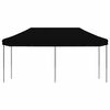 vidaXL Party Tent Folding Black 292 x 580 x 315 cm Oxford Fabric