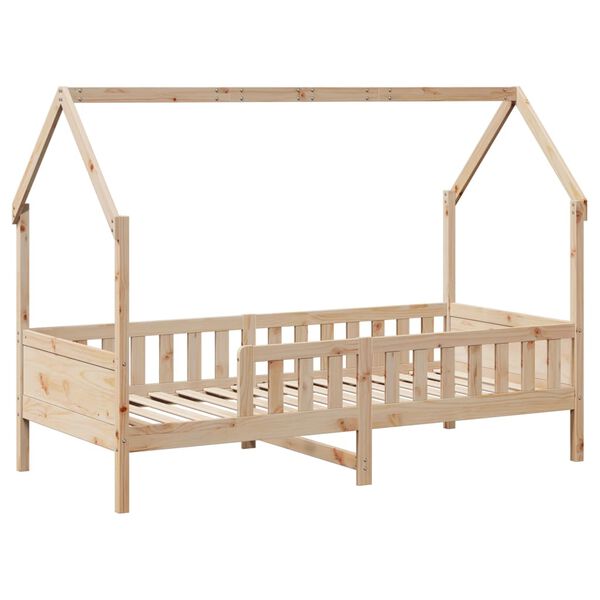 vidaXL Kids' House Bed Frame without Mattress 90x200 cm Pine