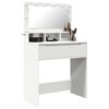 vidaXL Bedroom Dressing Tables with Drawer White 80 x 39.6 x 135 cm