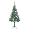 vidaXL Artificial Christmas Tree with Stand Green 180 cm PVC and Steel