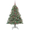 vidaXL Artificial Christmas Tree with 300 LEDs with Stand Green 180 cm