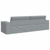 vidaXL Sofa Bed Light Grey 245 x 78 x 77 cm Velvet