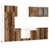 vidaXL Kitchen Unit Lyon 8 pcs Old Wood Engineered Wood