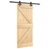 vidaXL Sliding Door with Hardware Set 85x210 cm Solid Wood Pine