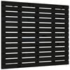 vidaXL Wall Headboard Black 106x3x91.5 cm Solid Wood Pine