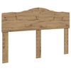 vidaXL Bed Frame Artisian Oak 140 x 190 cm Solid Pine Wood