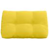 vidaXL Back Pillow Light Yellow 80 x 24 x 50 cm Fabric
